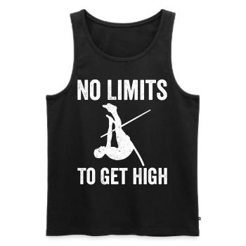 Fun Pole Vault Pole Vault - Men's Premium Organic Tank Top - black - Front - Michal (187cm)