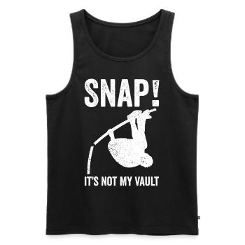 Fun Pole Vault Pole Vault - Men's Premium Organic Tank Top - black - Front - Michal (187cm)