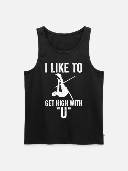 Funny Pole Vault Pole Vault - Men's Premium Organic Tank Top - black