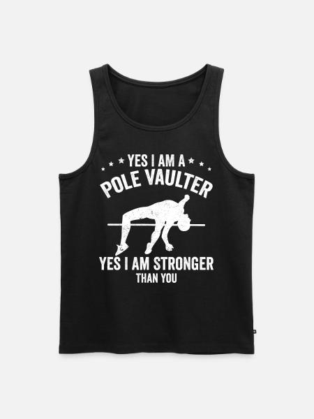 Pole vault - Men's Premium Organic Tank Top - black