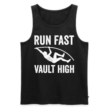 Fun Pole Vault Pole Vault - Men's Premium Organic Tank Top - black - Front - Michal (187cm)