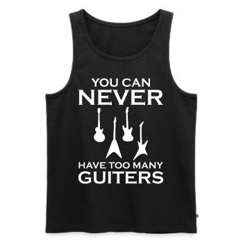 Guitar Player - You Can Never Have Too Many Guitar - Men's Premium Organic Tank Top - black - Front - AI Model Male 178 light (178cm)