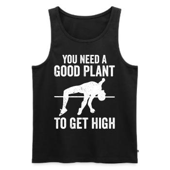 Fun pole vault - Men's Premium Organic Tank Top - black - Front - Michal (187cm)