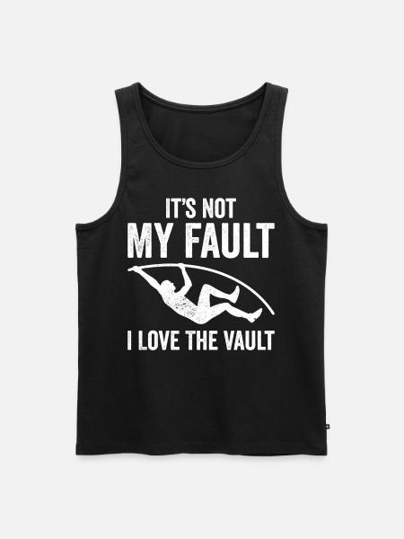 Fun pole vault - Men's Premium Organic Tank Top - black