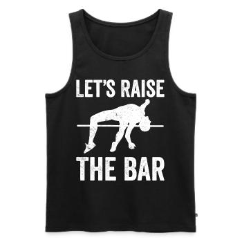 Lustiger Stabhochsprung Stabhochsprung - Männer Premium Bio Tank Top - Schwarz - Vorne - Michal (187cm)