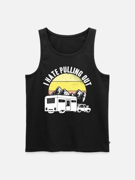 I Hate Pulling Out - Men's Premium Organic Tank Top - black