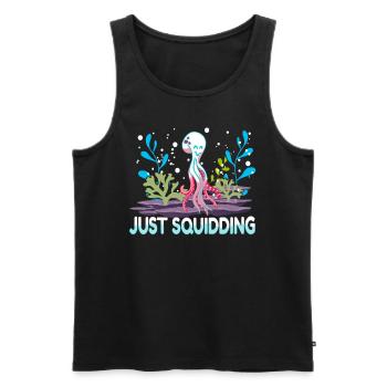 Octopus Octopus Sea Tentacle Octopus Octopus Octopus - Men's Premium Organic Tank Top - black - Front - AI Model Male 178 light (178cm)