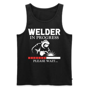 Welder Welding Apprentice Vintage - Männer Premium Bio Tank Top - Schwarz - Vorne - AI Model Male 178 light (178cm)