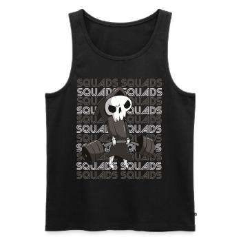 Todesschwadronen Training Motivation Kreuzheben Fi - Männer Premium Bio Tank Top - Schwarz - Vorne - Michal (187cm)