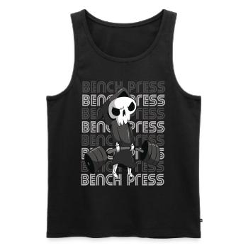 Death Bench Press Workout Motivation Deadlift Gym - Men's Premium Organic Tank Top - black - Front - Michal (187cm)
