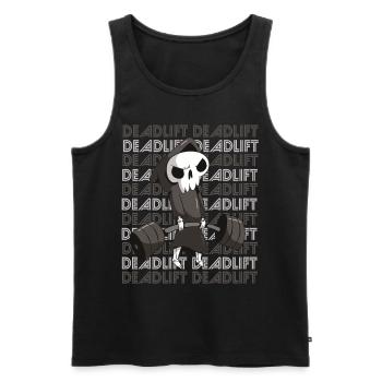 Deadlift Till Death Gym Workout Motivation - Men's Premium Organic Tank Top - black - Front - Michal (187cm)