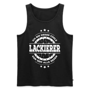 Lackierer Geburtstag Facharbeiter Geschenk - Männer Premium Bio Tank Top - Schwarz - Vorne - AI Model Male 178 light (178cm)