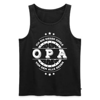 Ich Bin Opa Geburtstag Großvater Geschenk - Männer Premium Bio Tank Top - Schwarz - Vorne - Michal (187cm)