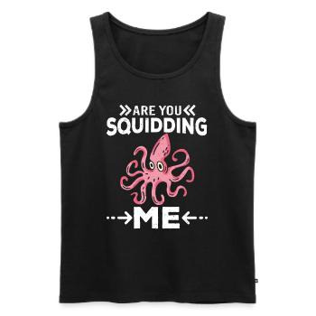 Octopus Octopus Sea Tentacle Octopus Octopus Octopus - Men's Premium Organic Tank Top - black - Front - AI Model Male 178 light (178cm)