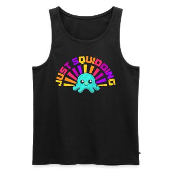 Octopus Octopus Sea Tentacle Octopus Octopus Octopus - Men's Premium Organic Tank Top - black - Front - AI Model Male 178 light (178cm)
