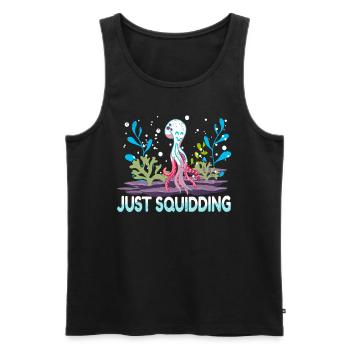 Octopus Octopus Sea Tentacle Octopus Octopus Octopus - Men's Premium Organic Tank Top - black - Front - AI Model Male 178 light (178cm)
