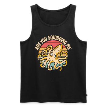 Octopus Octopus Sea Tentacle Octopus Octopus Octopus - Men's Premium Organic Tank Top - black - Front - AI Model Male 178 light (178cm)