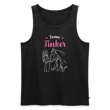 Tinker I Pony Horse Saying Motif pour cavalier - Débardeur bio Premium Homme - noir - Devant - AI Model Male 178 light (178cm)