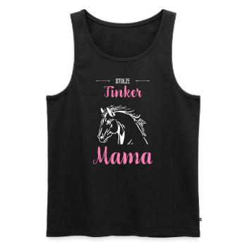 Tinker I Pony Horse Saying Motif pour cavalier - Débardeur bio Premium Homme - noir - Devant - AI Model Male 178 light (178cm)