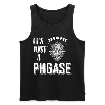 Mondphase Lunar Phase Sonnenschein Monde Baum des - Männer Premium Bio Tank Top - Schwarz - Vorne - AI Model Male 178 light (178cm)