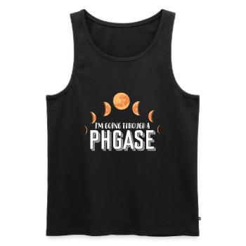 Mondphase Lunar A Phase Sonnenschein Liebesmonde - Männer Premium Bio Tank Top - Schwarz - Vorne - AI Model Male 178 light (178cm)