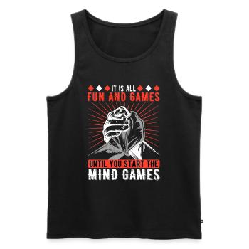 Arm Wrestling Armwrestling Mind Games - Men's Premium Organic Tank Top - black - Front - Michal (187cm)
