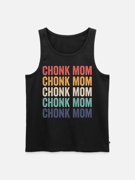 Chonk Meme Cat Chonk Mom - Men's Premium Organic Tank Top - black