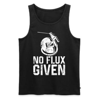 Welder Welding Pun Vintage No Flux - Men's Premium Organic Tank Top - black - Front - Michal (187cm)