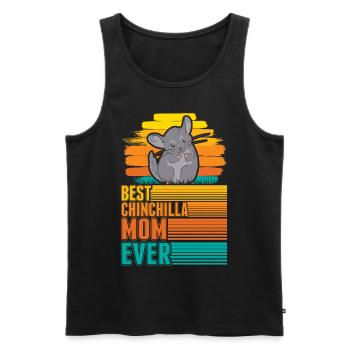 Best Chinchilla Mom Ever Chinchilla Mama - Männer Premium Bio Tank Top - Schwarz - Vorne - Michal (187cm)