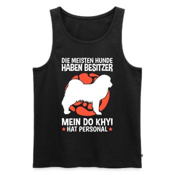 Mein Do Khyi hat Personal Tibetdogge - Männer Premium Bio Tank Top - Schwarz - Vorne - Michal (187cm)