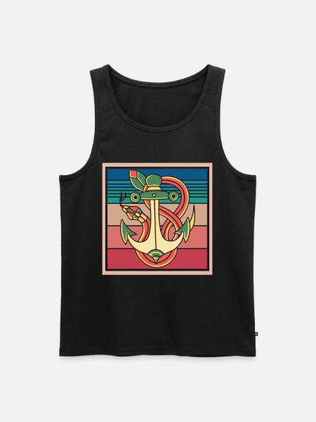 slange anker giftige slanger slanger - Premium økologisk Tanktop for menn - svart