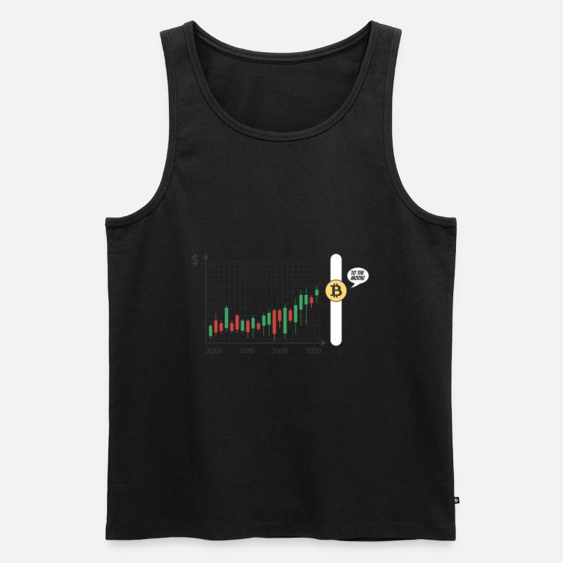 Bitcoin Bulle BTC Krypto Miner - Männer Premium Bio Tank Top - Schwarz