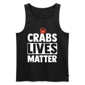 Krebs Geschenk Schrimp Krabbe Hummer Skorpion - Männer Premium Bio Tank Top - Schwarz - Vorne - Michal (187cm)