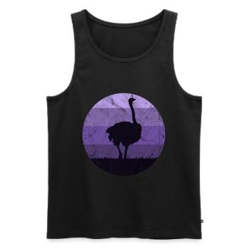 Strauß Geschenk Kinder Mädchen Jungs Ostrich - Männer Premium Bio Tank Top - Schwarz - Vorne - AI Model Male 178 light (178cm)