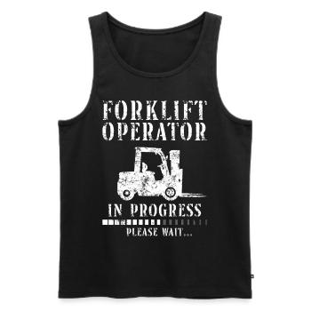 Certified Forklift Truck Operator - Männer Premium Bio Tank Top - Schwarz - Vorne - Michal (187cm)