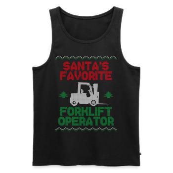 Certified Forklift Truck Operator - Männer Premium Bio Tank Top - Schwarz - Vorne - Michal (187cm)