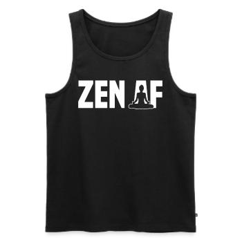 Zen AF Yoga Sitting Cushion Yoga Mat Meditation Ku - Men's Premium Organic Tank Top - black - Front - AI Model Male 178 light (178cm)