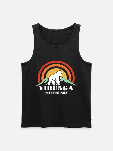 Virunga National Park-Souvenir-Gorilla-Africa-Congo - Men's Premium Organic Tank Top - black