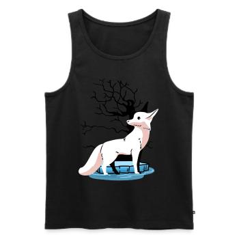 Wildtiere Arktis Nordpol Fuchs Füchse Kind Polar - Männer Premium Bio Tank Top - Schwarz - Vorne - Michal (187cm)