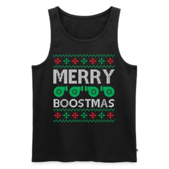 Engine Car Tuning Ugly Christmas - Merry Boostmas - Männer Premium Bio Tank Top - Schwarz - Vorne - AI Model Male 178 light (178cm)