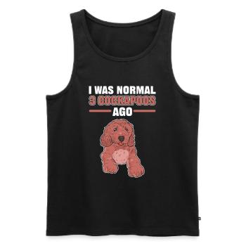 I Was Normal 2 Cockapoos Ago Cockapoo Dog Owner - Männer Premium Bio Tank Top - Schwarz - Vorne - Michal (187cm)