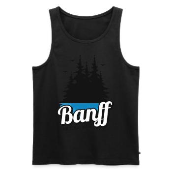 Banff Camping National Park Alberta Canada Souveni - Débardeur bio Premium Homme - noir - Devant - AI Model Male 178 light (178cm)