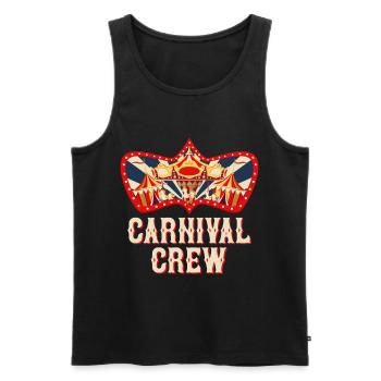 Karneval Crew Zirkus Geburtstag Outfit Feier Karne - Männer Premium Bio Tank Top - Schwarz - Vorne - AI Model Male 178 light (178cm)