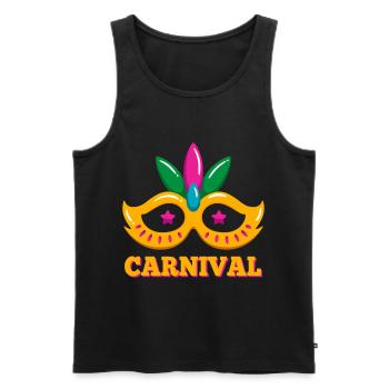 Karneval Maske Geburtstag Zirkus Feier Karneval Cr - Männer Premium Bio Tank Top - Schwarz - Vorne - AI Model Male 178 light (178cm)