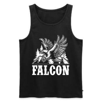 Falconry Hawks Hawks Birds of Prey - Men's Premium Organic Tank Top - black - Front - AI Model Male 178 light (178cm)