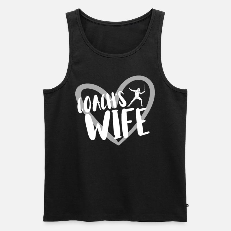 Fechten Degen Fechtduell Geschenkidee - Männer Premium Bio Tank Top - Schwarz