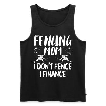 Fencing épée fencing duel gift idea - Men's Premium Organic Tank Top - black - Front - AI Model Male 178 light (178cm)