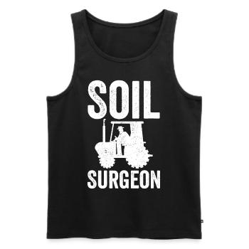 Soil Surgeon Landwirt Landwirtschaft - Männer Premium Bio Tank Top - Schwarz - Vorne - Michal (187cm)