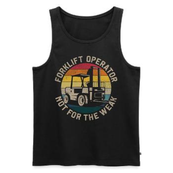 Certified Forklift Truck Operator - Männer Premium Bio Tank Top - Schwarz - Vorne - Michal (187cm)