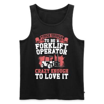 Certified Forklift Truck Operator - Männer Premium Bio Tank Top - Schwarz - Vorne - Michal (187cm)